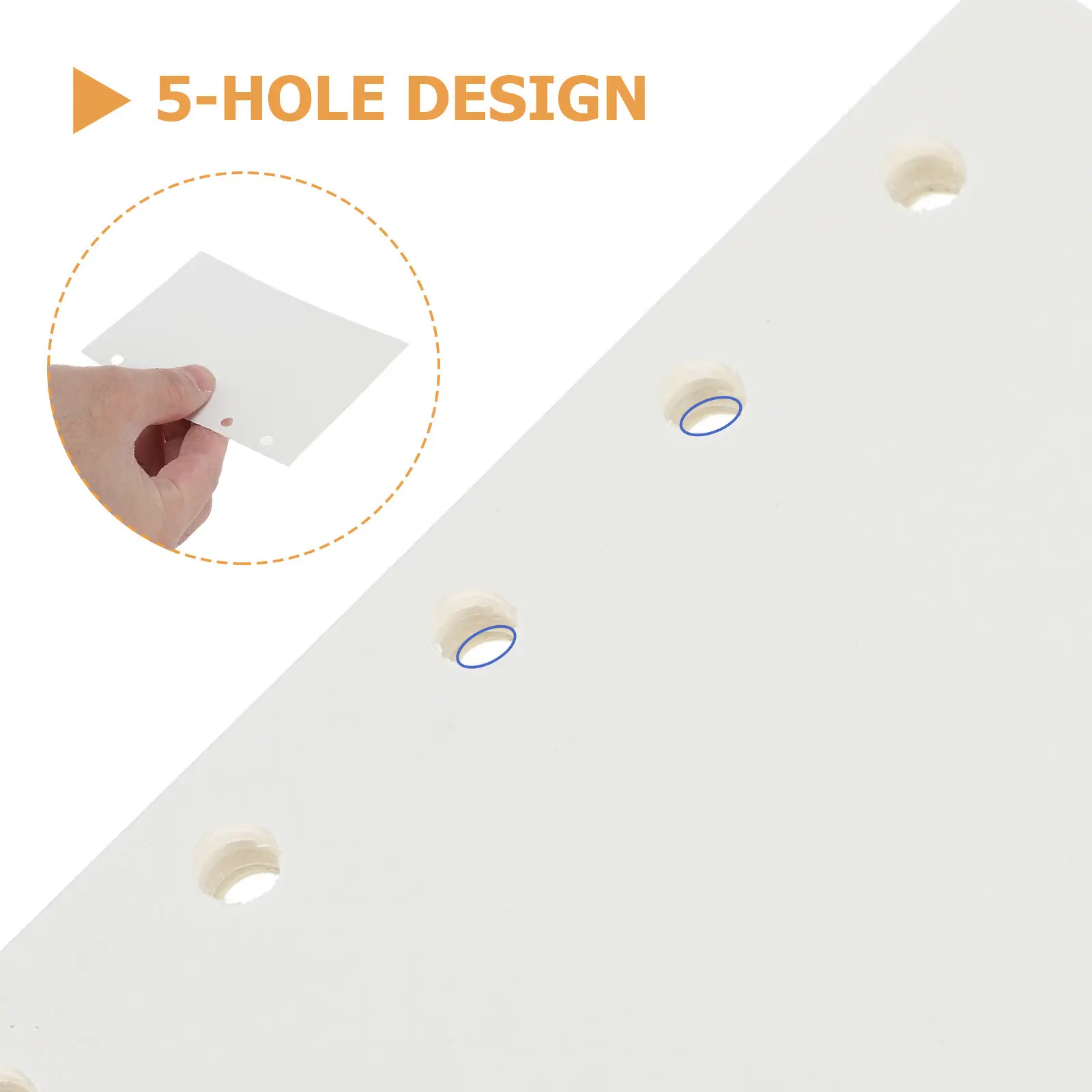 45Sheets 5 Hole Binder Filler Paper Blank Mini M5 Planner Refill Paper Inserts Loose Leaf Notebook Organizer Planner Inserts