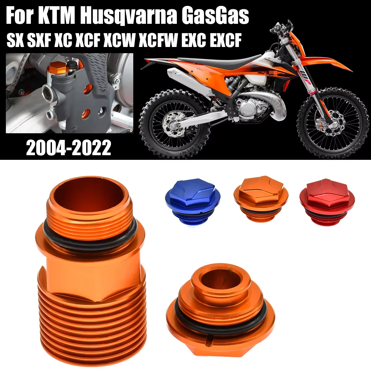 

Motorcycle Rear Brake Fluid Reservoir Extender Cap For KTM SX SXF EXC EXCF XC XCF XCW XCFW SMR 125 150 250 350 450 500 525 530