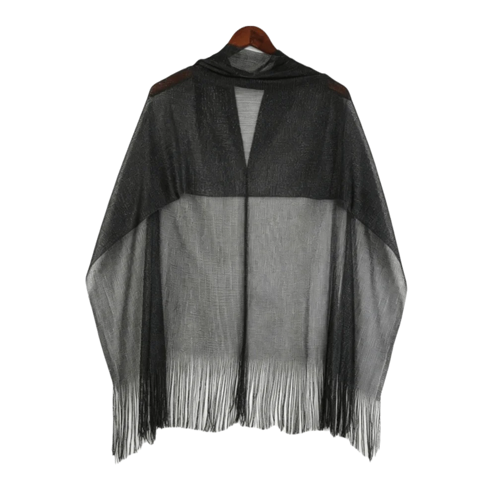 

Solid Color Swimwear Outerwear Breathable Fabric Lightweight Draped Gauze See Through Versatile Smock Daily Commuting