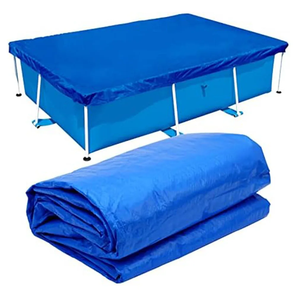 

Rectangular Swimming Pool Cover Frame Protective Tarpaulin Windproof Rainproof Swimming Pool Cover Waterproof