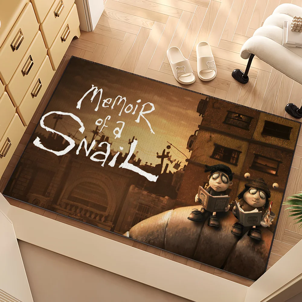 أنيمي مضحك مذكرات الحلزون السرير المطبخ حمام المعيشة المنزل منزل غرفة نوم الكلمة حصيرة ممسحة كبيرة السجاد البساط الديكور #6