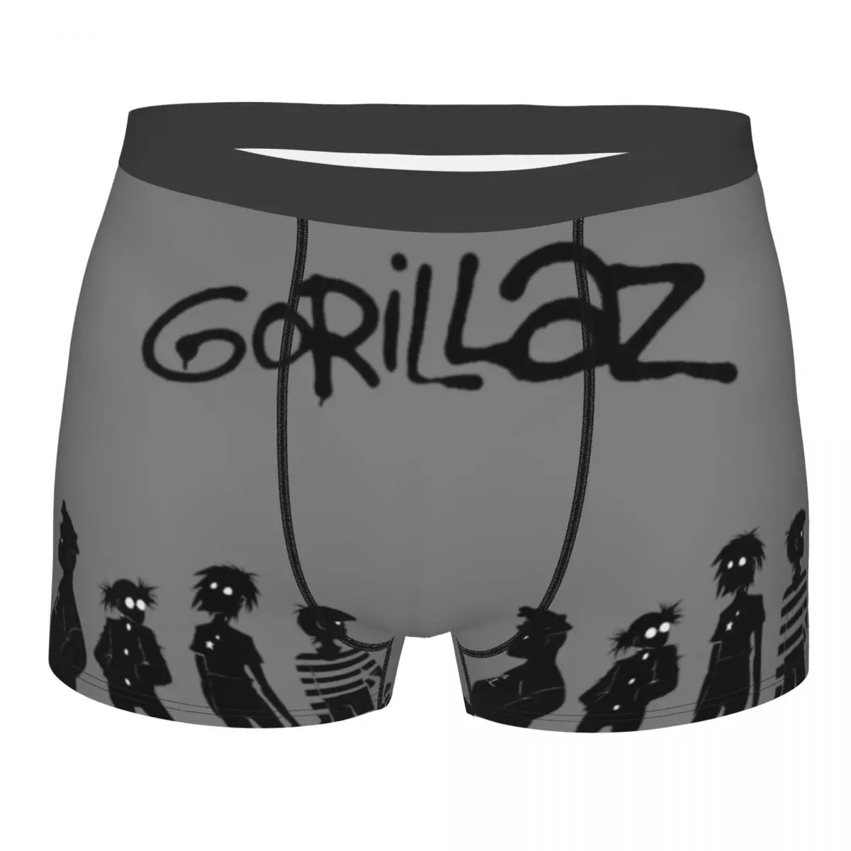 

Cool Music Band Gorillaz Skateboard Men's Boxer Briefs, Highly Breathable Underwear,Top Quality 3D Print Shorts Birthday Gifts