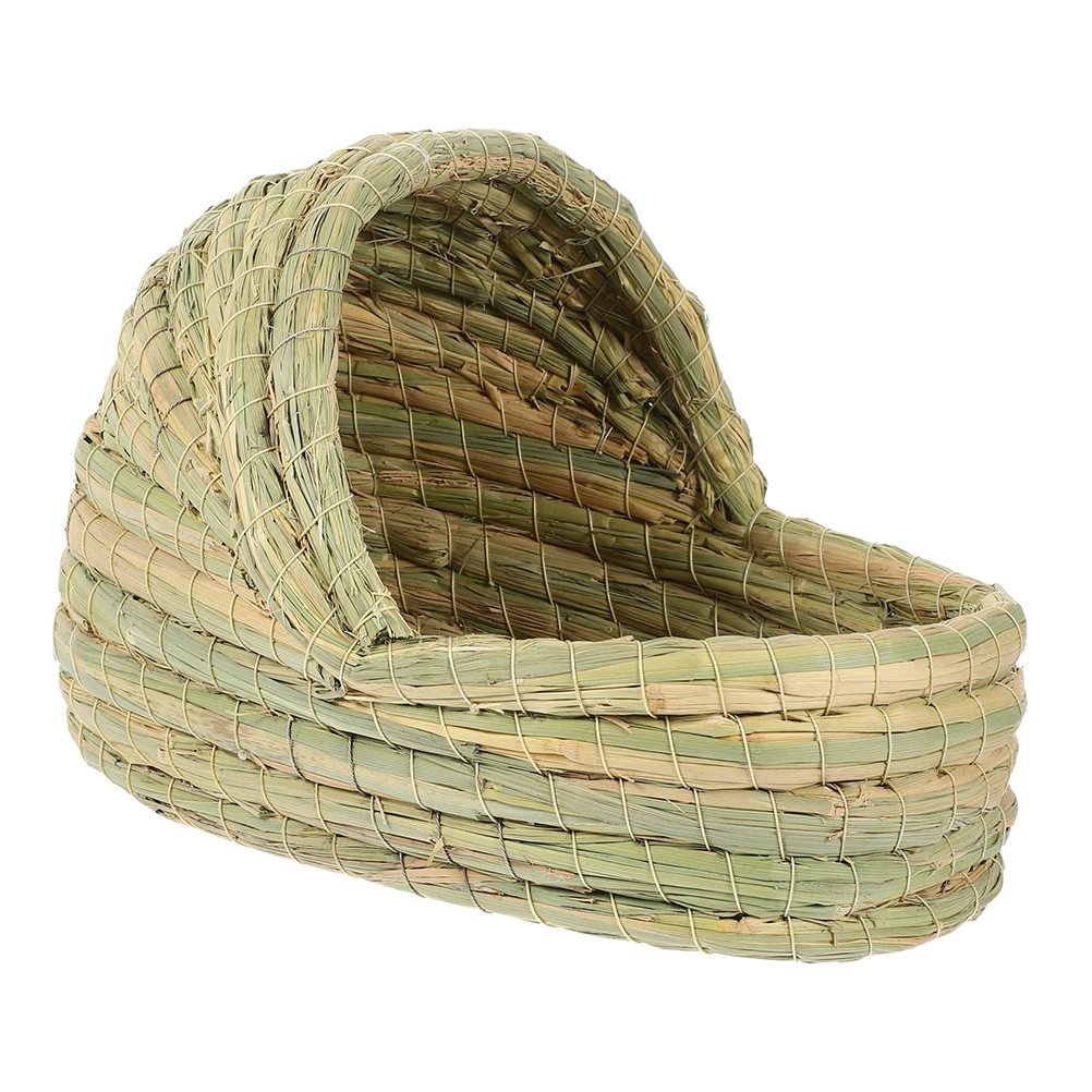 

Straw Chicken Woven Nest Egg Laying Breeding Bird House Outside Woven Chicken Sleeping Bed Poultry Accessories Farm Aesthetic