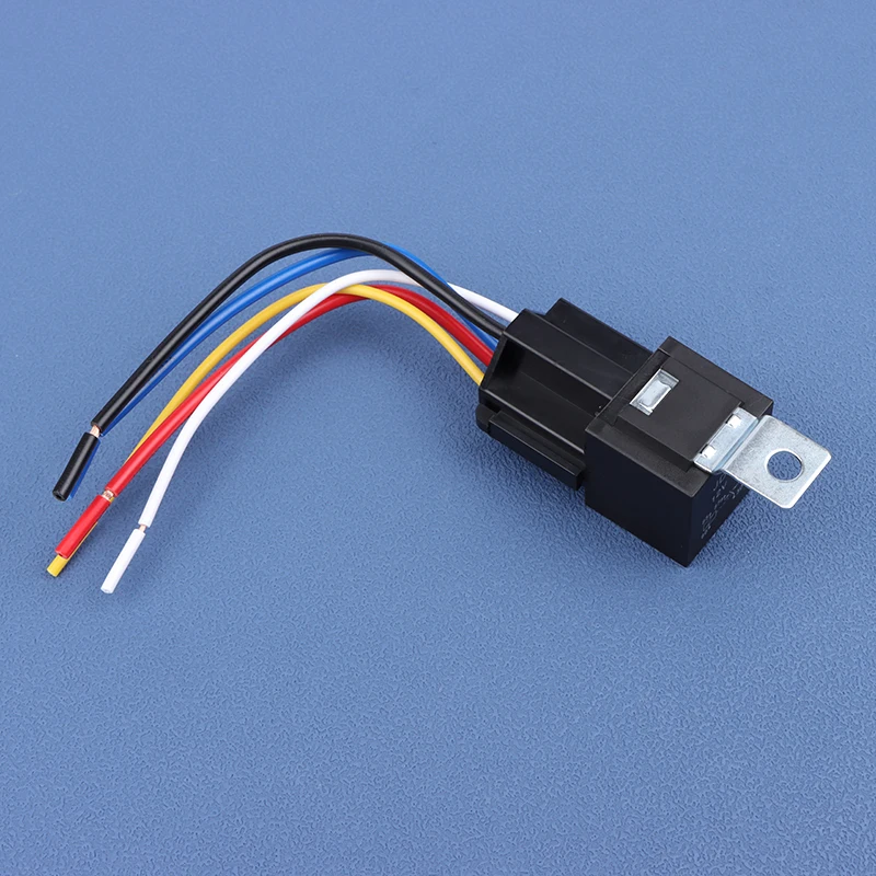 12V 40A Car Truck Auto Automobile Automotive Relay With 5 Pin Socket 5 Wires For Car GPS Lamplight Fan Air Condition