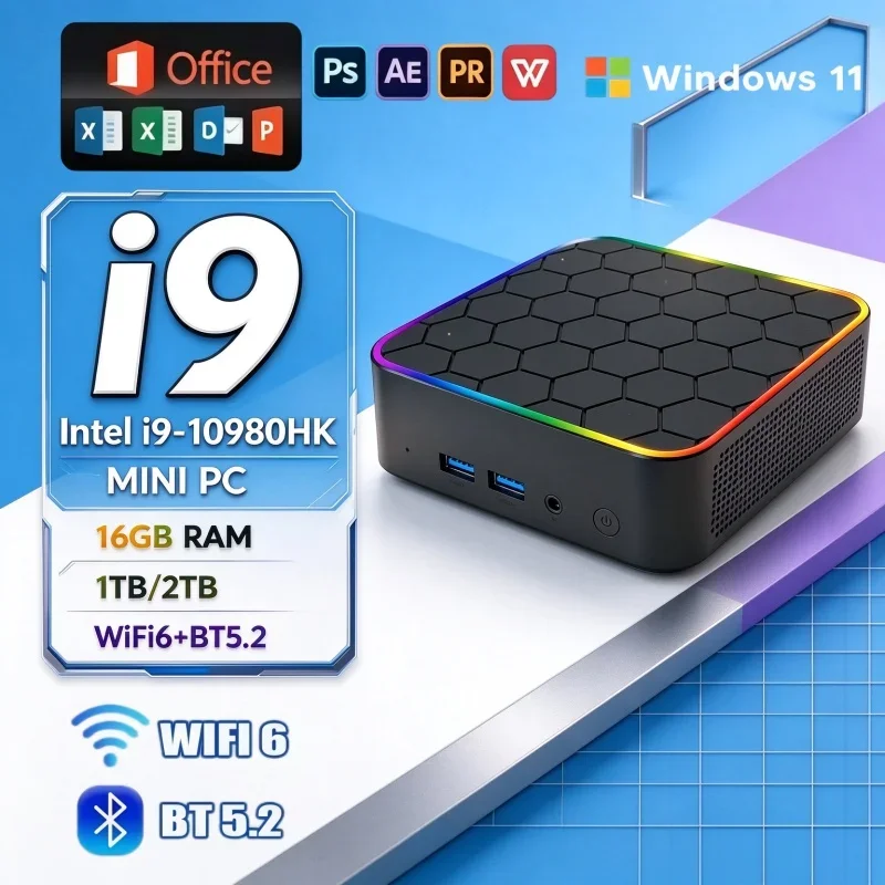 Multi-tasking Core I9 10980HK 2026 New Mini PC High Speed For Home Business And Casual Gaming