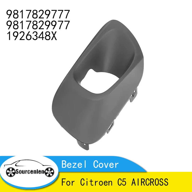 

1 Pair Fog Light Bezel Cover 9817829777 9817829977 1926348X Fog Lamp Trim for Citroen C5 AIRCROSS