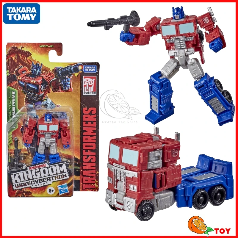 In stock Takara Tomy Transformers toys Kingdom WFC-K1 Optimus Prime Model Robot Collection Action Figures Toys Gifts Hobby