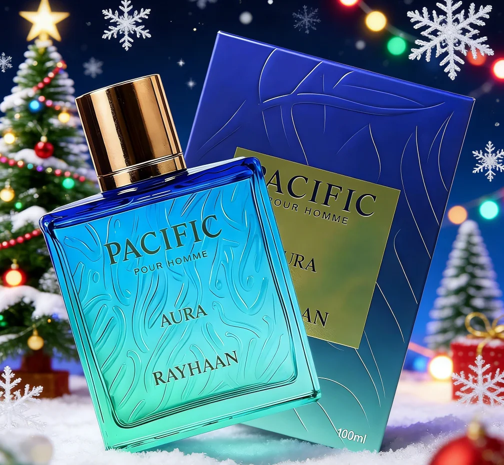 Pacific Aura Rayhaa. n Men's perfume spray, 3.4oz/100ml