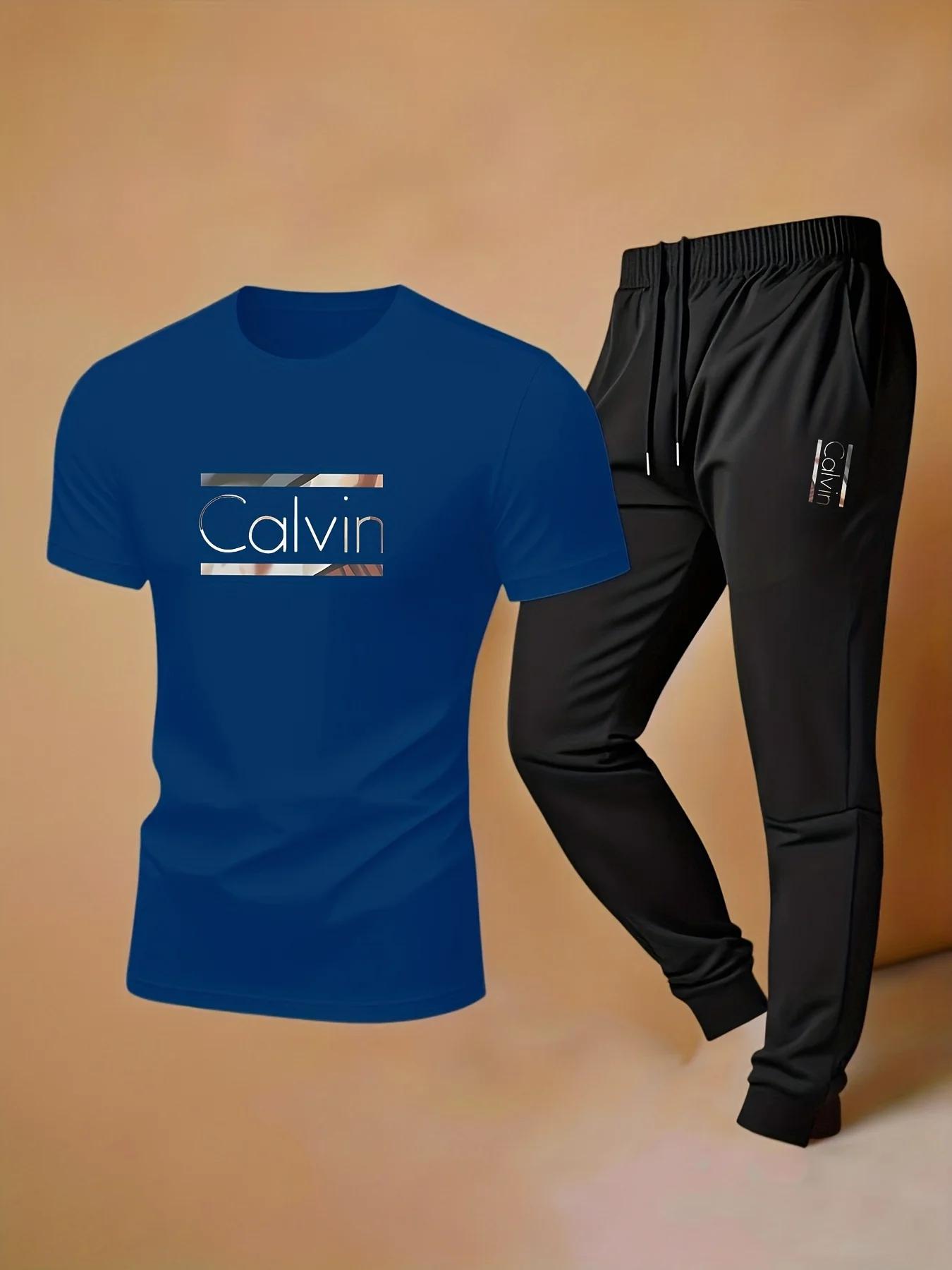 2026 New Men's Summer Outdoor Sportswear - Printed Design Short-Sleeved Long Pants - Essential for Outdoor Activities - view 5