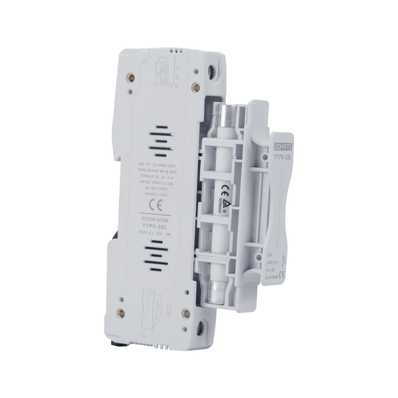 10 SZT. Bezpiecznik niskonapięciowy, gniazdo bezpiecznikowe, wysoka zdolność wyłączania, dobra cena, ceramiczny bezpiecznik termiczny DC 1500V