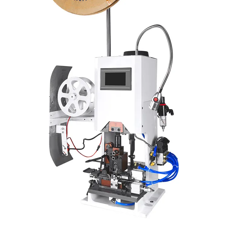 Fully automatic peeling and terminal machine, multi-core function servo, double-head peeling and terminal machine