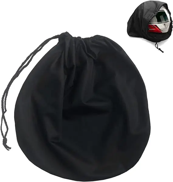 Helmet Bag Motorcycle Backpack Helmet Holder Backpack Black Drawstring Seal for Scooter Motorcycle Portable Helmet Bag