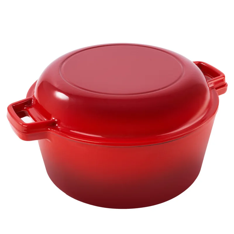 

Enamel Dutch Oven Red Enameled Cast Iron Dutch Oven For Slow Cooking Braising Roasting Kitchen Cookware