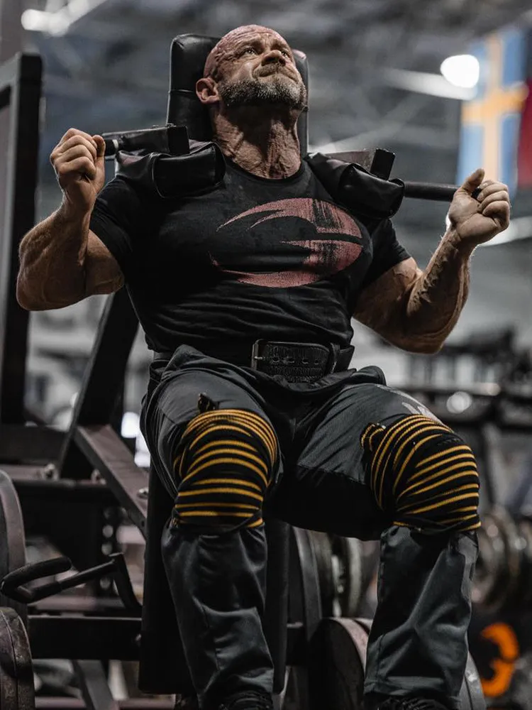 Male Casual Oversized Short Sleeve Tshirt Retro Worn Letter Print Gym Workout Sports Breathable Cotton Street Tee Tops