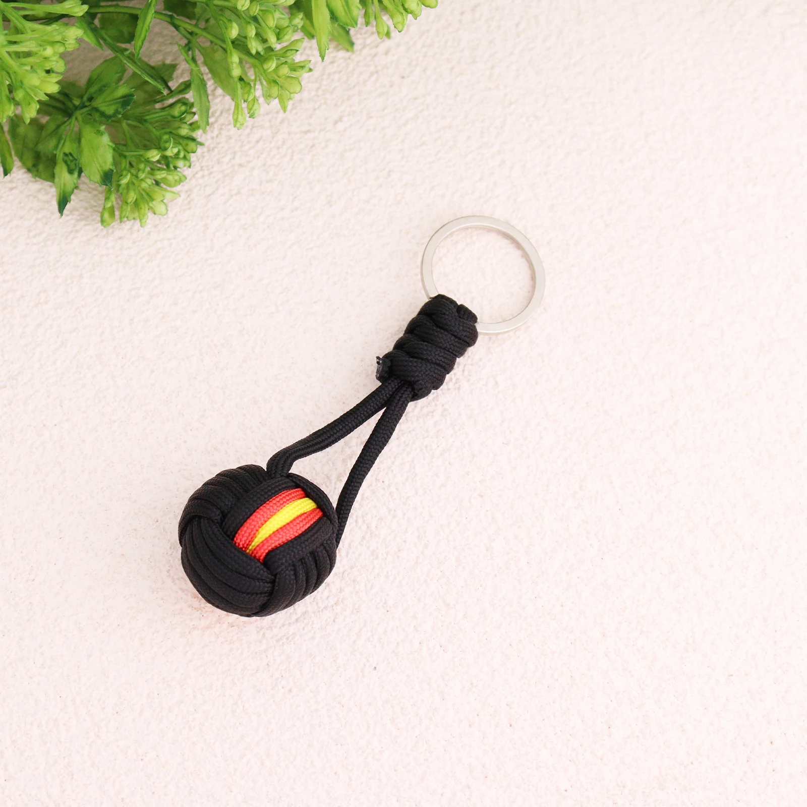 Mini Polyester Ball Pendant Keychain