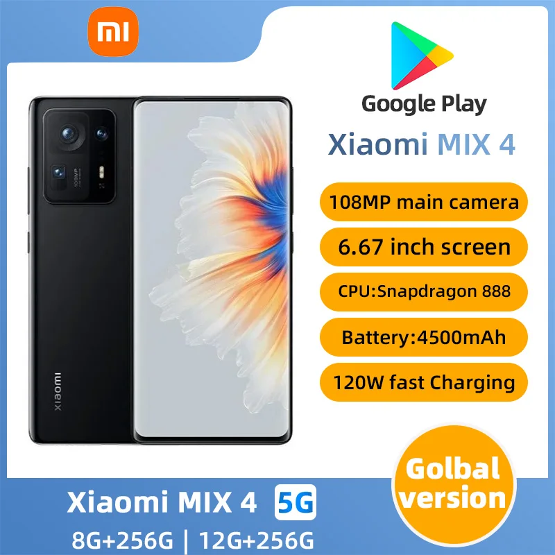 Xiaomi MIX 4 5g SmartPhone Snapdragon 888 plus 6.67