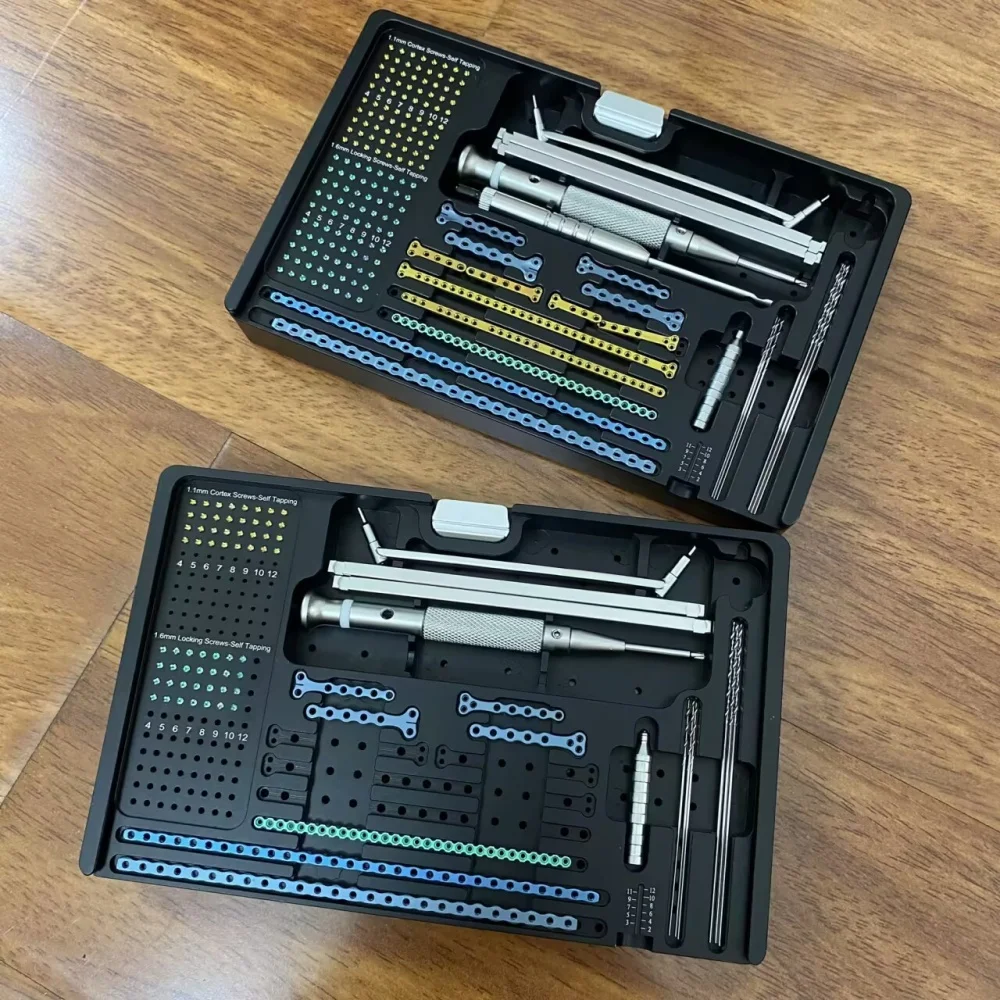 Orthopedic Titanium ALPS Locking Plate Kit Mini Titanium Locking Plate System Veterinary Instrument
