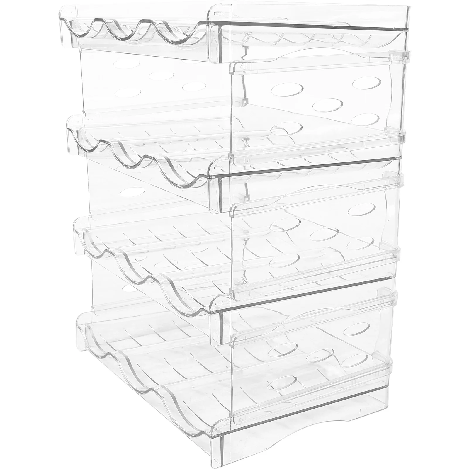 

Foldable Water Bottle Storage Rack Multi Layer Stackable Kitchen Pantry ganizer Fridge Holder Beverage St Bottle Display