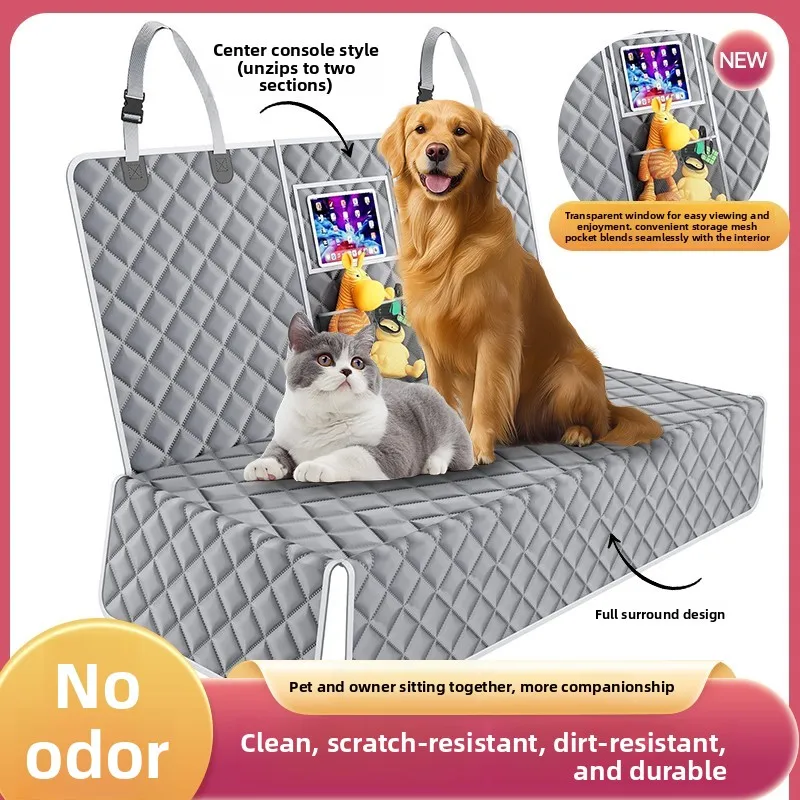 

New 2023 Car Leather Pet Cuion Cover Waterproof Dir Proof Rear Pad for s And Dogs Universal Vehicle Mat