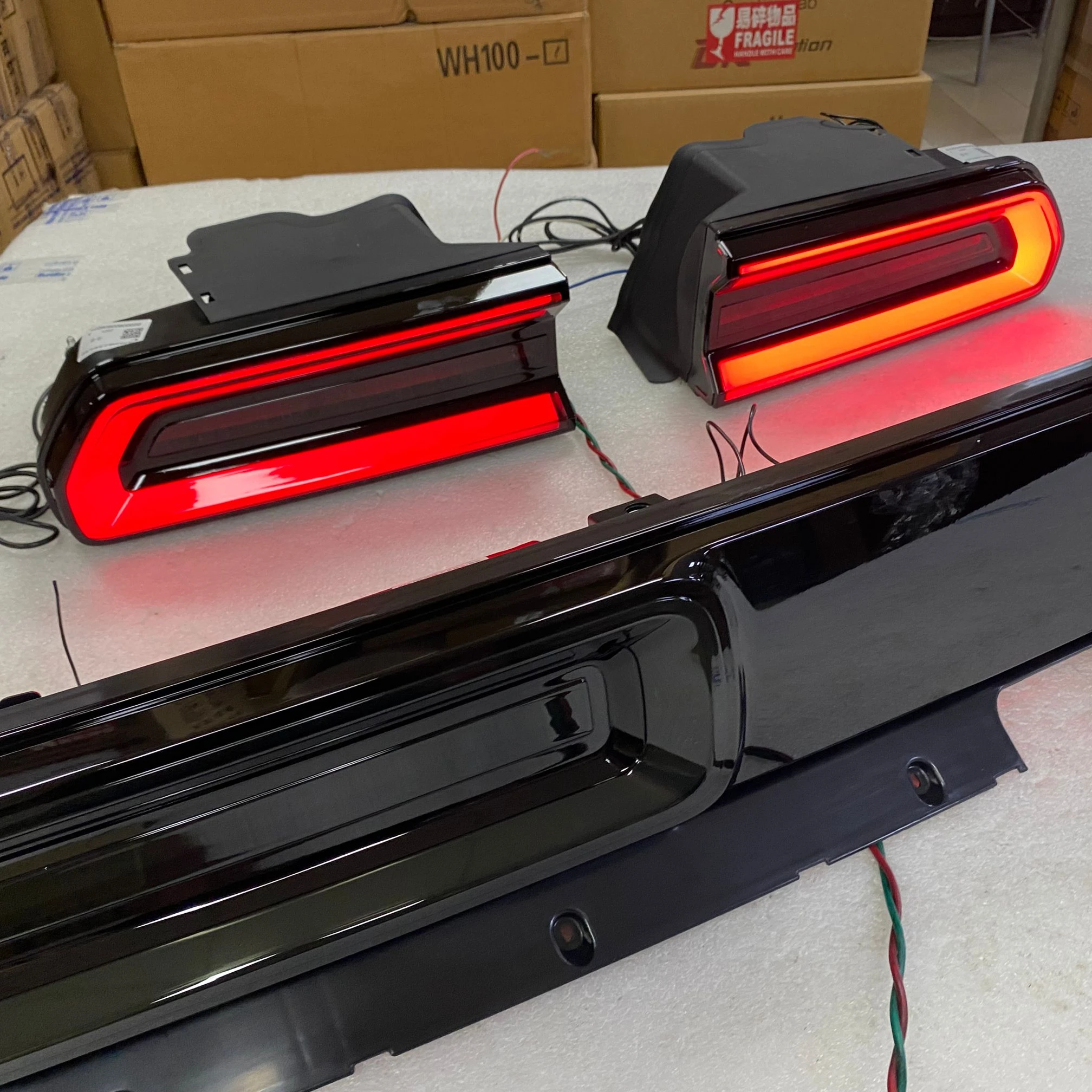 For Dodge challenger led rear light 2008-2014 YZ Smoke Color