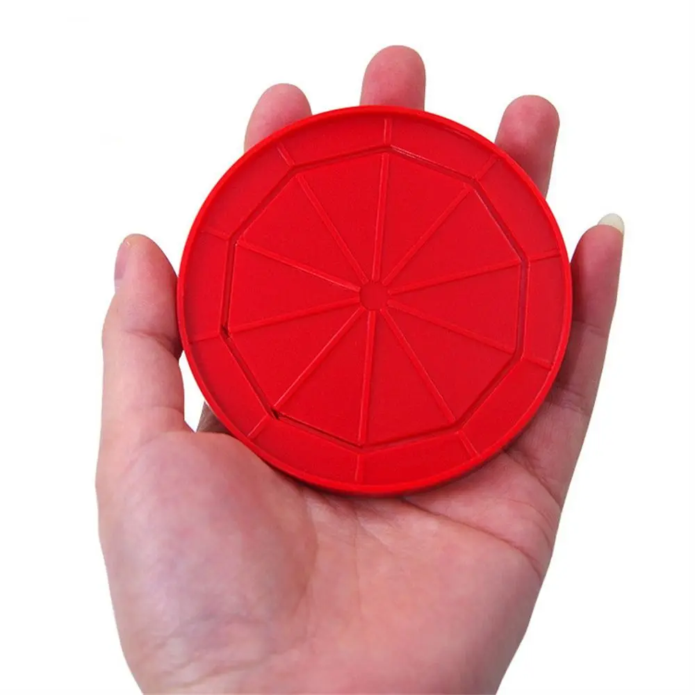 Gimmick Prop Coin Coaster Magic Tricks Performance Magician Game Coin Into Cup Magic Mentalism Props Plastic Coaster Magic Props