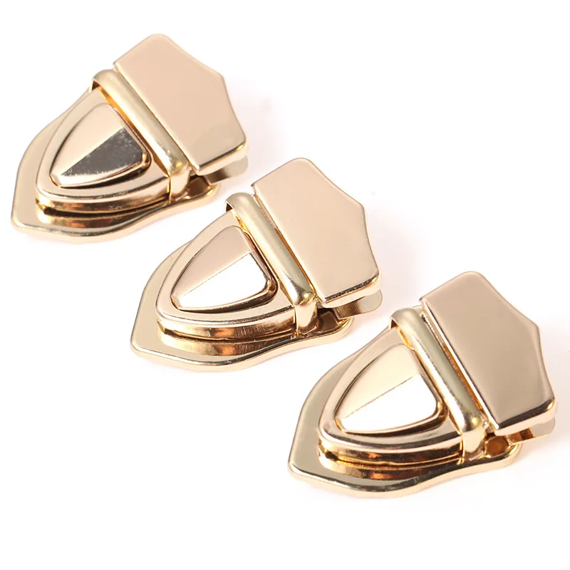 

Metal Press Push Lock Tongue lock Bag Briefcase Spring Lock Snap Decorative Clasps Closure Leather Craft Hardware Accessory