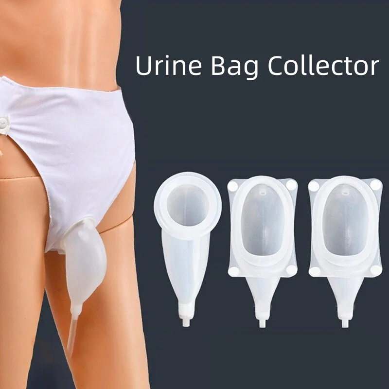 Reusable Urine Bag Collection Urinary Catheter Portable Silicone Urine Funnel Urinary Incontinence Patients Nursing