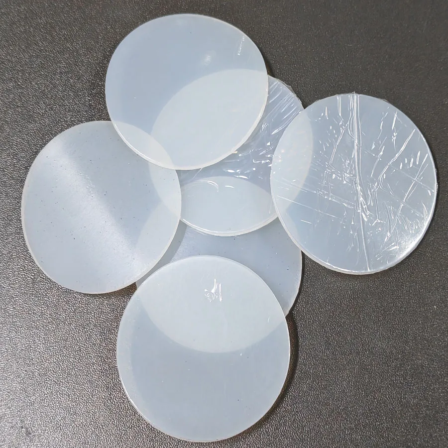 

5-150mm Diameter White VMQ Silicone Rubber Round Gasket Solid Sealing Pad 0.5-8mm Thick Industrial Seal Sheet