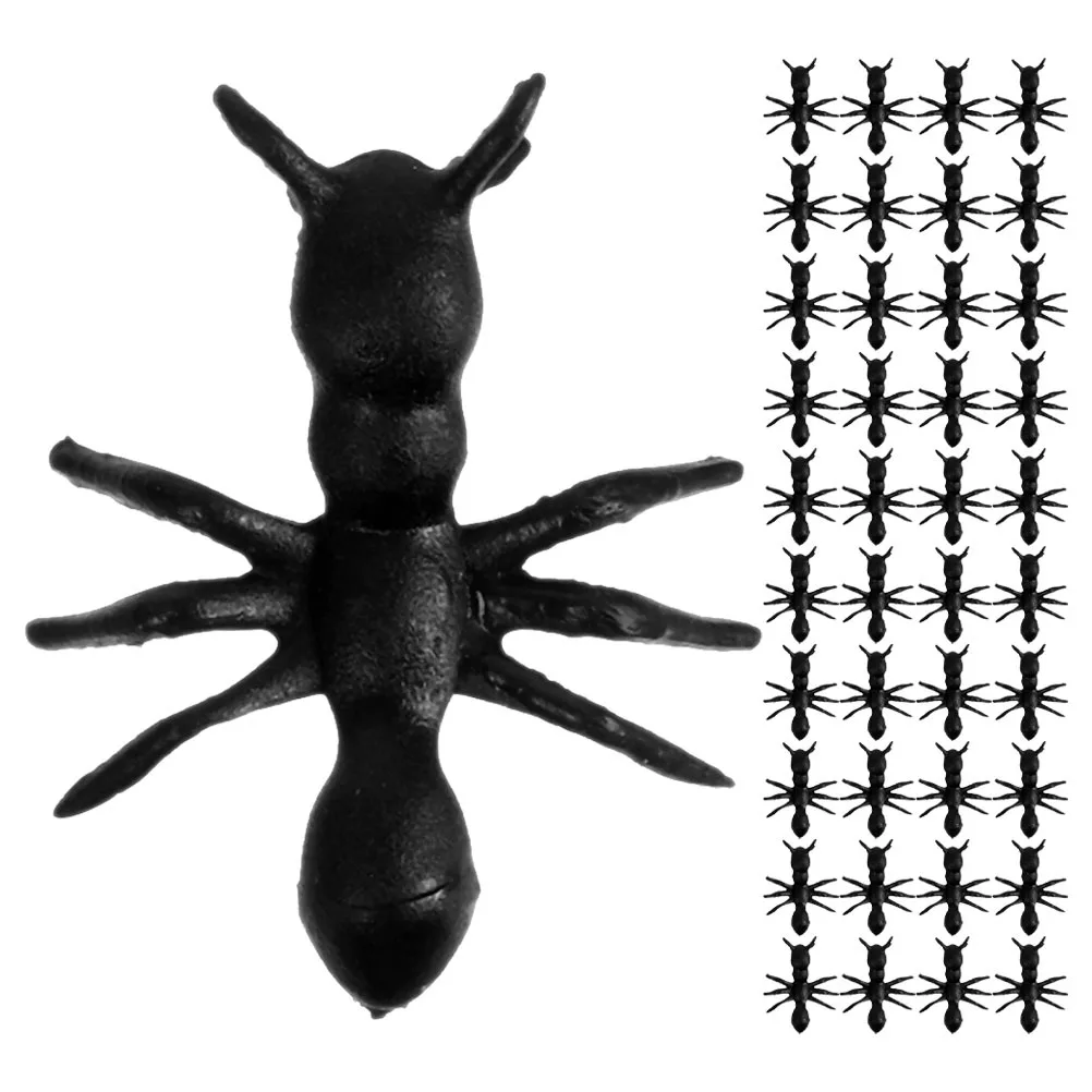 300Pcs Realistic Simulation Ants Durable PVC Fake Ants Garden Desktop Party Decoration Ant Models Insect Toys Fake Ant