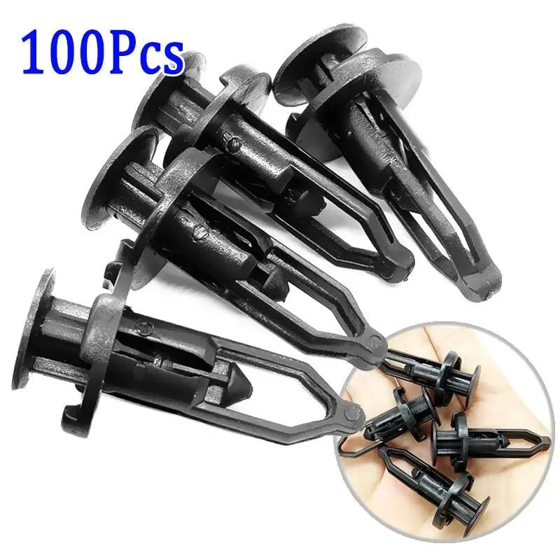 50/100 Pcs//200pcs Car Fastener Clips Fender Bumper Rear Cover Push-Type Clamp Plastic Fixed Clip Fasteners For Toyota 52161-160