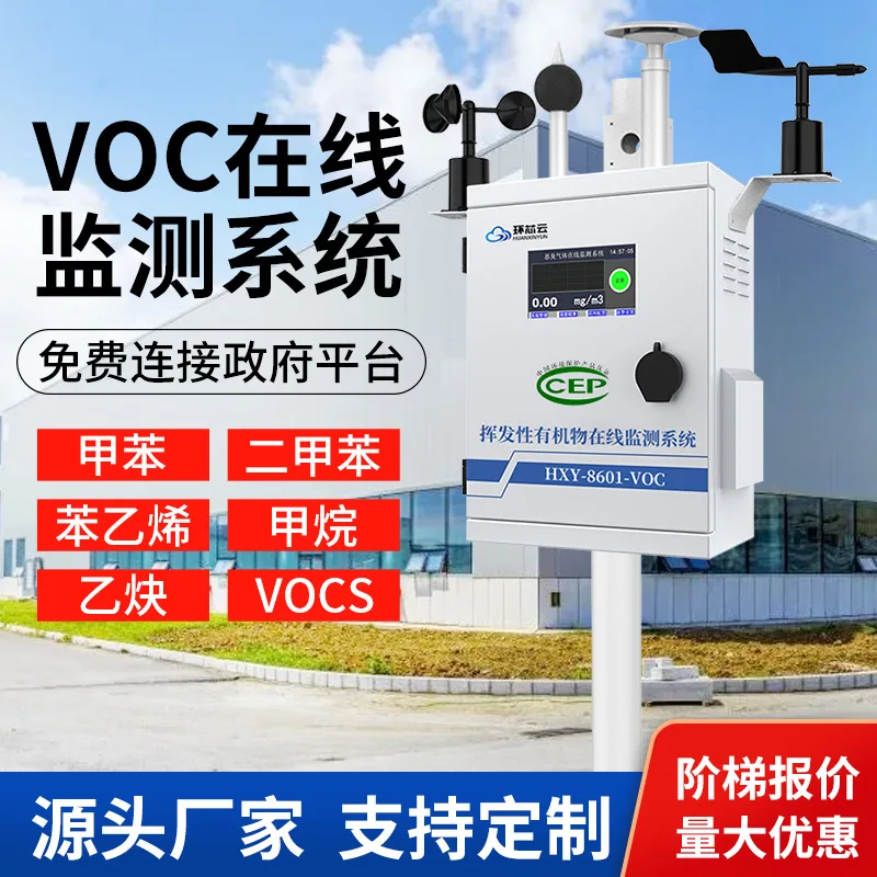 On-line monitoring system for vocs at factory boundary; remote monitoring instrument for toluene volatile xylene; VOC gas detect