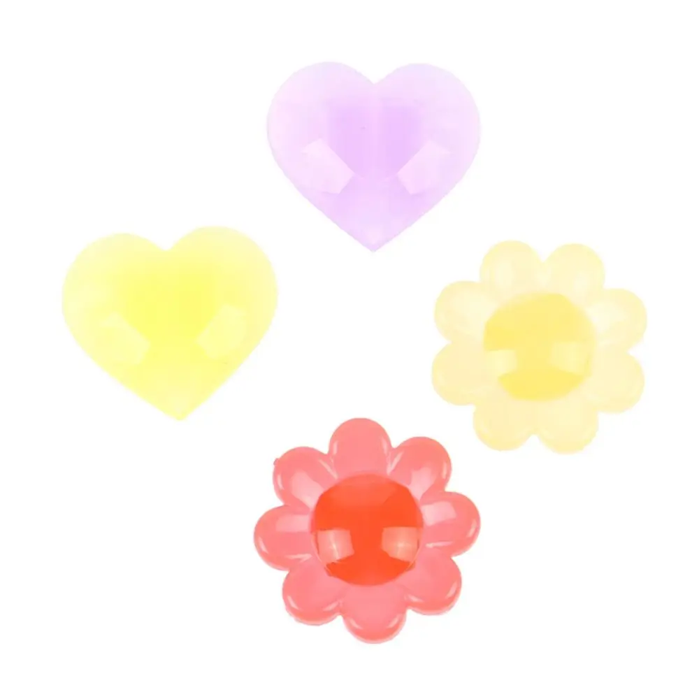 

20PCS Colorful Spoke Beads Glow Mixed Color Bicycle Wheel Spoke Beads Star Plastic Wheel Stripe Colored Bead Children Gifts