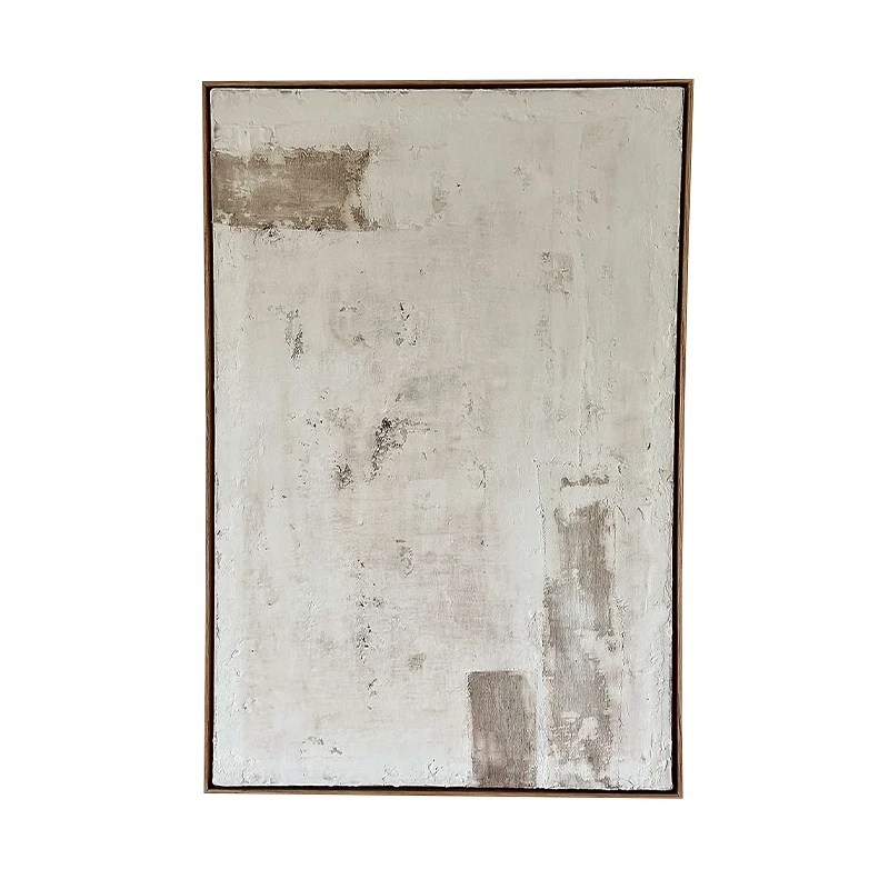 Wabi Sabi Chinese antique style living room high-end dining room hanging paintings entering the entrance retro