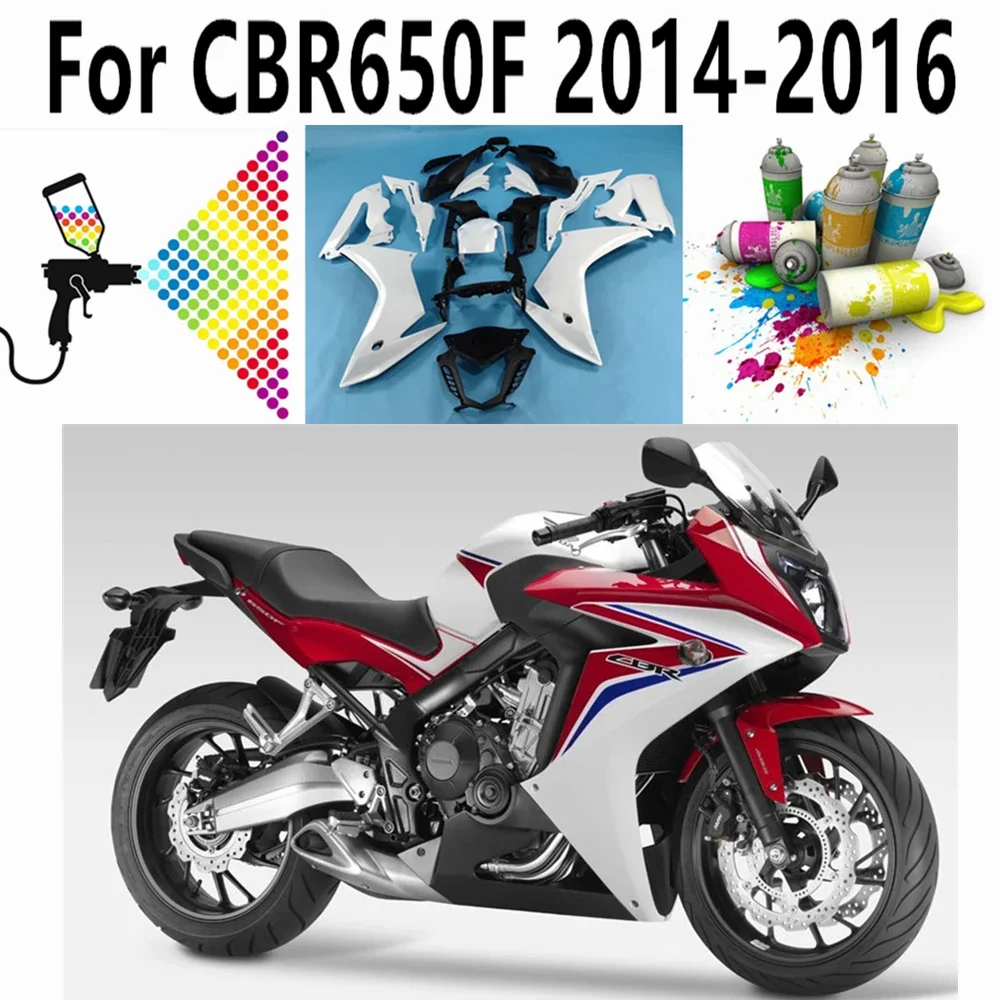 Red Black White Customize Printing For Honda CBR650F CBR650 F 2014 2015 2016 Full Fairing Kit Bodywork Cowling