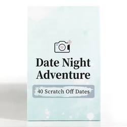 Date Night Advanture 40 Scratch Off Date For Couples, Romantic Gift, Fun Adventurous Card Game