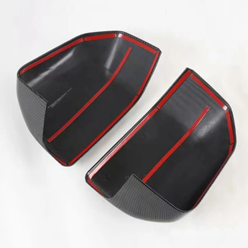 Carbon Fiber Rearview Mirror Cover Side Door Side Mirror Overlay Cover For Ford Raptor F150 2015+