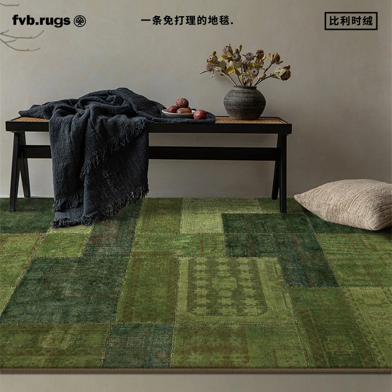 

Carpet household medieval light luxury suitable for living room advanced sense national American bedroom simple modern bedside