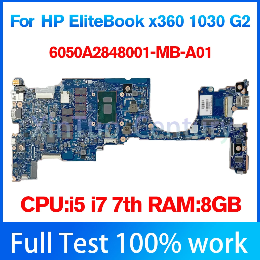 

Материнская плата для ноутбука HP EliteBook x360 1030 G2 i5 i7-7th 8 ГБ 917922 -001 917922 -601 6050А 2848001 -MB-A01 Полностью 100% тестовая работа