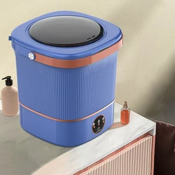 12L Portable Washing Machine Big Capacity with Spin Dryer Bucket for Clothes Travel Home Underwear Socks Mini Washer