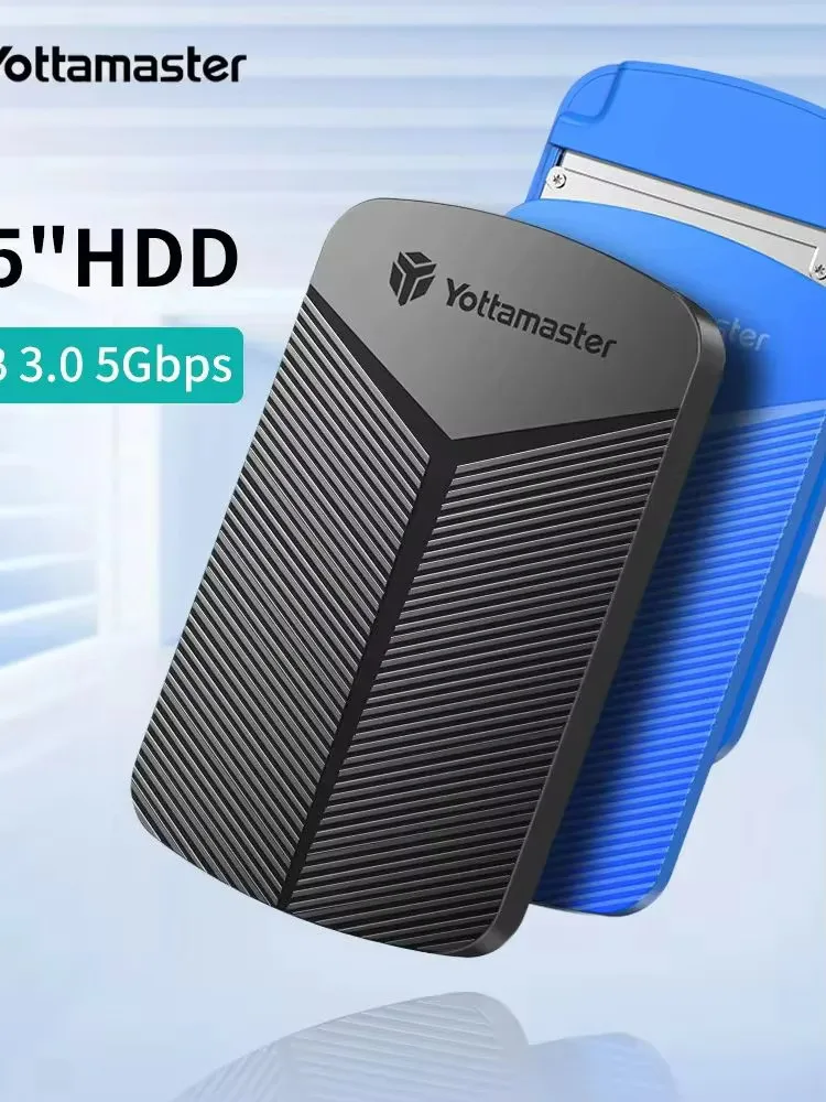 

Yottamaster USB 3.0 Adapter Hard Disk Case 6Gbps UASP Hard Drive Enclosure for Windows Mac Linux 2.5inch HDD Enclosure SATA to