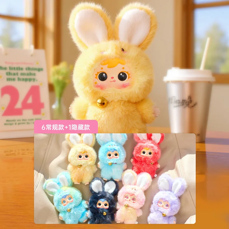 

New Samuel Magic Colorful Rabbit Series Vinyl Plush Blind Box Kawaii Plush Rabbit Trendy Play Bag Pendant Surprise Box Girl Gift