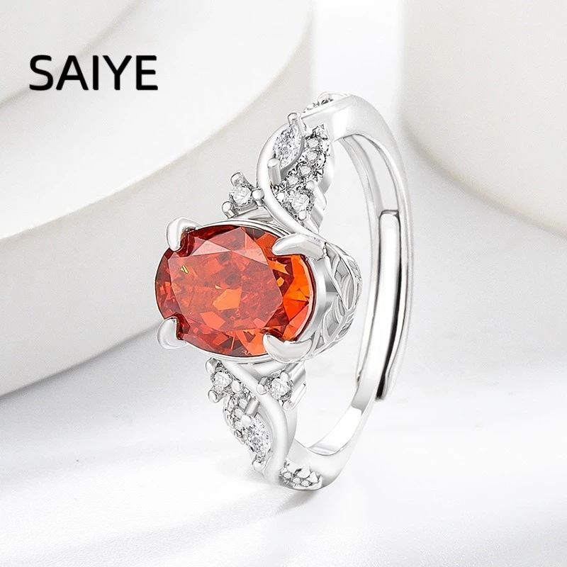 925 Sterling Silver Oval Zircon Ring Twisted Paved CZ Band Women Multi‑Color Option Engagement Party Fine Jewelry Gift