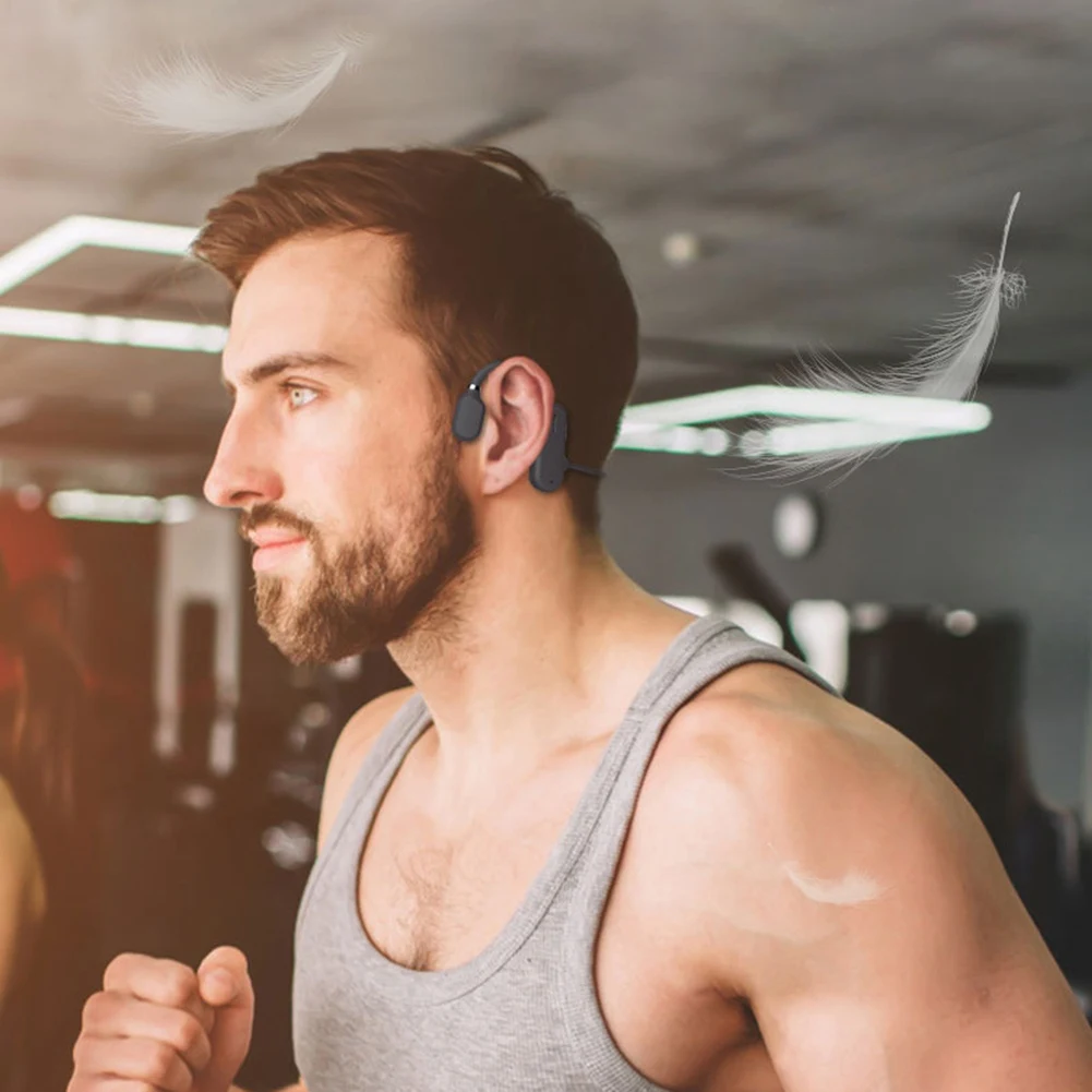 Wireless Sports Bluetooth Headset Wireless Bluetooth 5.0 Earphones TWS Waterproof Lightweight Sport Headset With Mic Black-A74Z