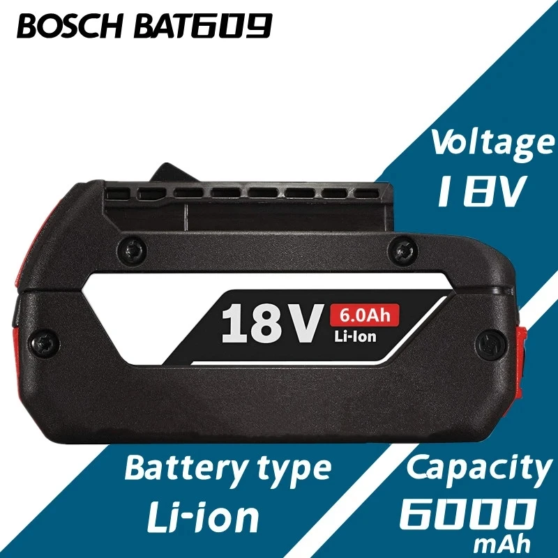 18V Batterie F ür Bosch GBA 18V 6,0 Ah Lithium-BAT609 BAT610G BAT618 BAT618G 17618-01 BAT619G BAT622 SKC181-202L + ladeger ät