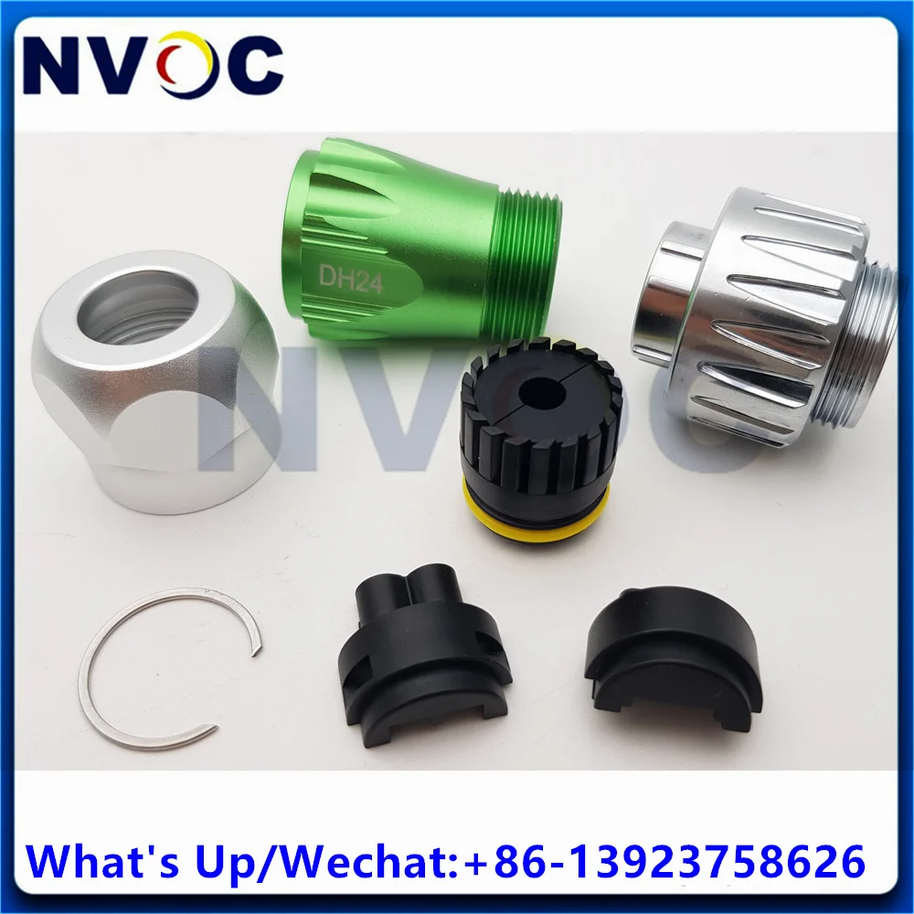 DH24 2-Core الألياف البصرية 1M التصحيح الحبل ، DH24-LC إشارة موصل مقاوم للماء الطيران التوصيل دوبلكس LCUPC الألياف البصرية التوصيل للغرفة