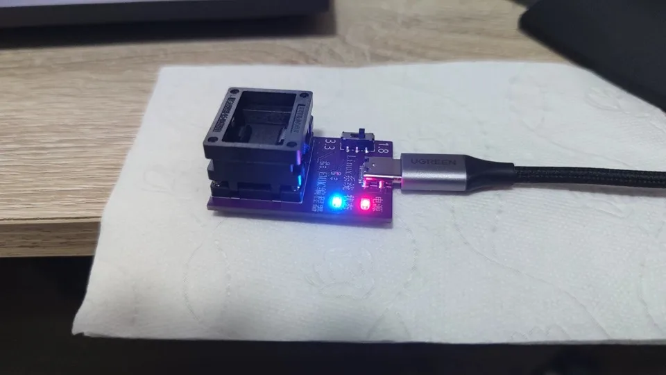 EMMC Programmer, EMMC153 Programming Socket Converted to USB 2.0, Data Recovery Font Library Read/write