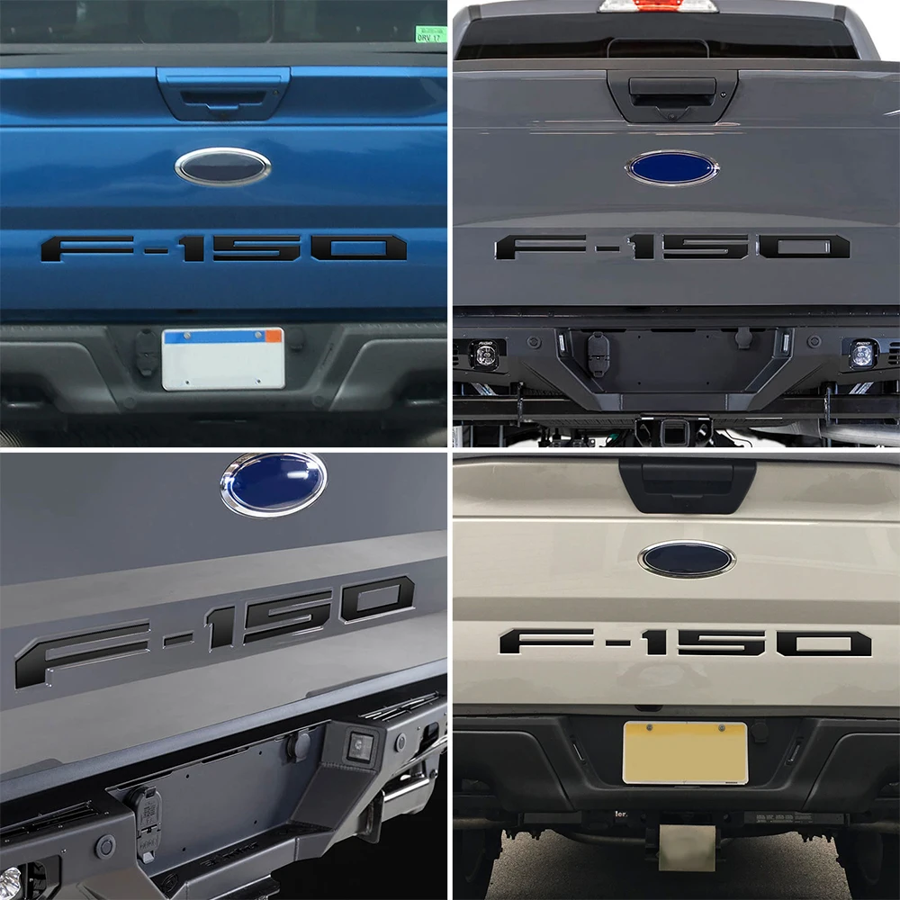 F-150 Emblem Badge Sticker Black Tailage Rear Sticker for Ford F-150 GT Car Styling Ford Trunk Stiicker Ford Accessories