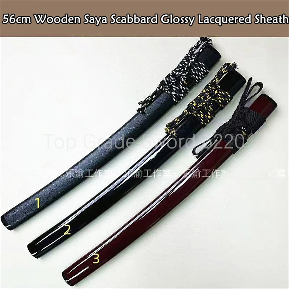 

Very Wonderful 56cm Sheath Wooden Saya Scabbard Glossy Lacquered Sheath For Japanese Sword Wakizashi Samurai Katana Brand New