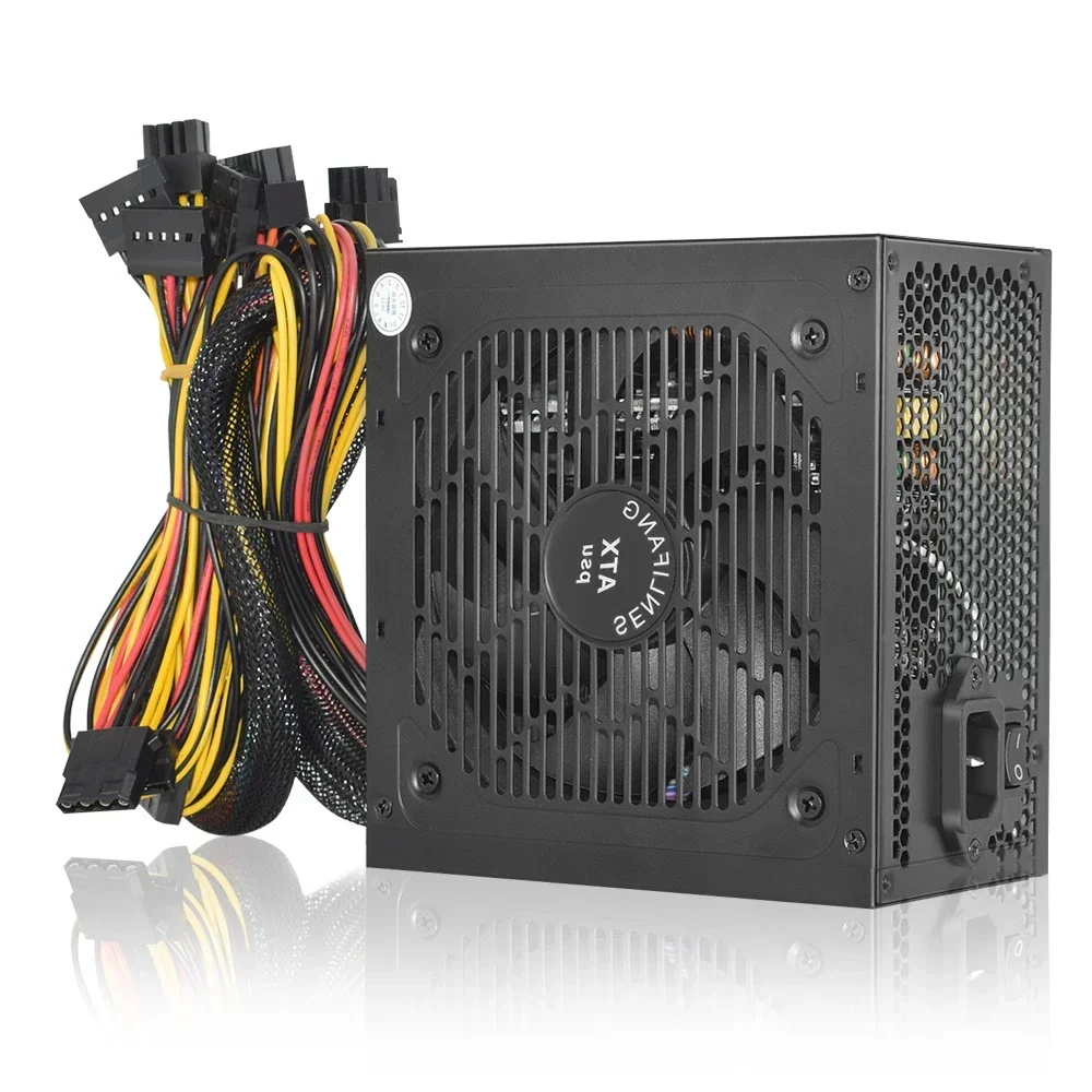 SENLIFANG 500W ATX 24Pin 100-240V Computer Power Supply 80Plus Gold For Gaming PSU 120mm Fan 24PIN 12V high-end video card 800W