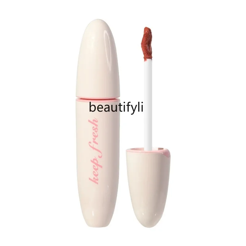 

Velvet matte lip glaze lip mud matte nude plain white lipstick does not stick to the cup and does not fade